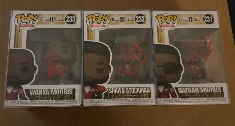 Funko Pop! #231, 232 & 233 Boys II Men Signed Autographed Set X 3 PSA/DNA