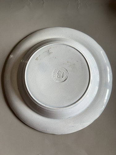 Antica ciotola Clews Pearlware Transferware 8,25", modello Mosaico Tracey, C 1820 - Foto 2 di 3
