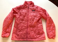 Patagonia Nano Puff Diamond Quilt Jacket Coral Kids XXL 16-18