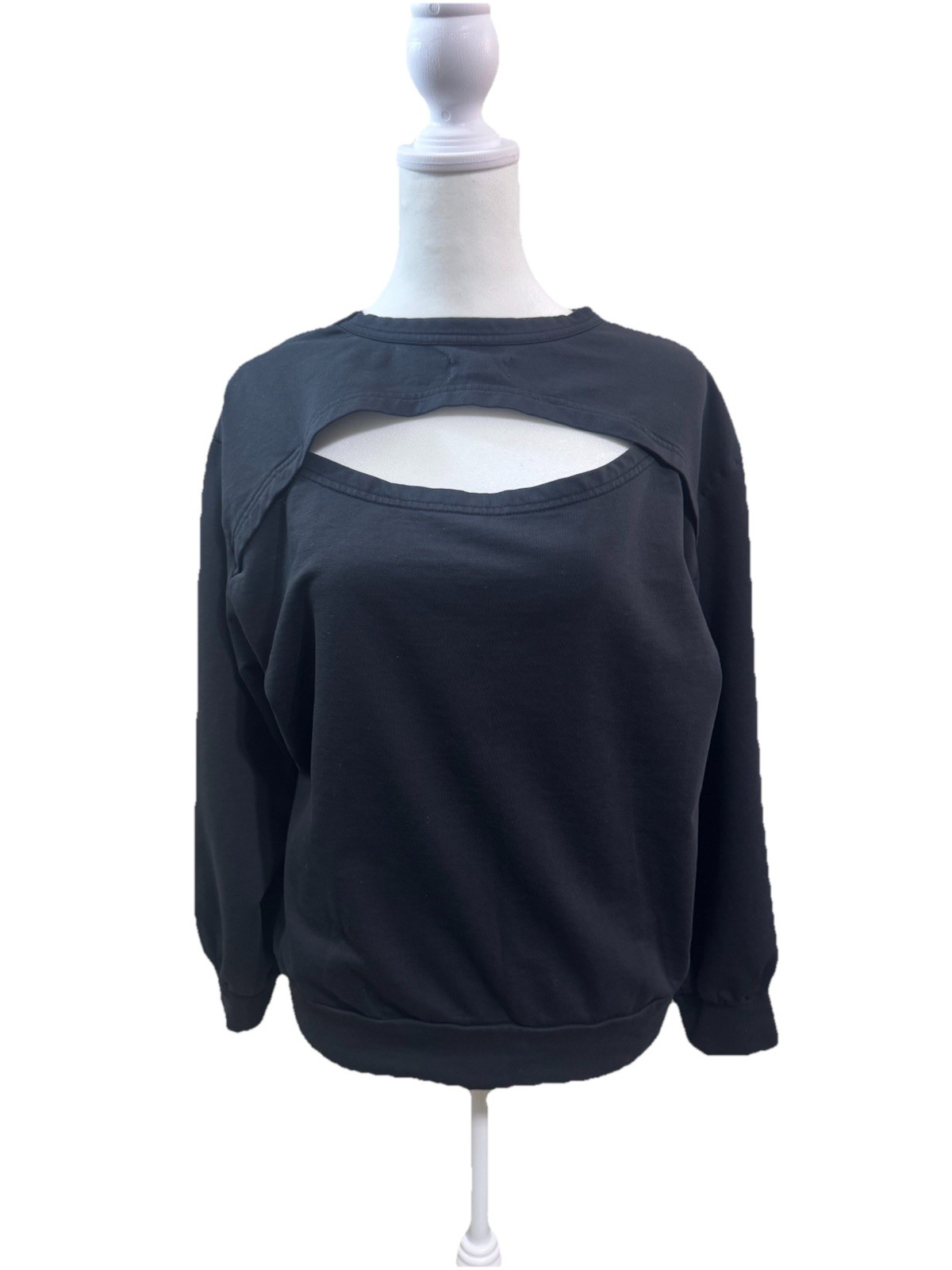 Pact Organic Cotton Pullover Basic Black Sweatshi… - image 2