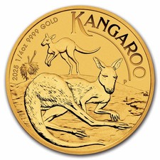 2025 Australia 1/4 oz Gold Kangaroo BU 2788.40 per troy oz