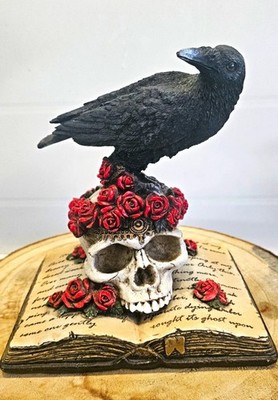 Nemesis Now Heartaches Reflections Gothic Resin Statue Edgar Allan Poe The Raven