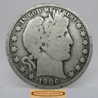 1906-D Barber Silver Half Dollar - #C55308NQ