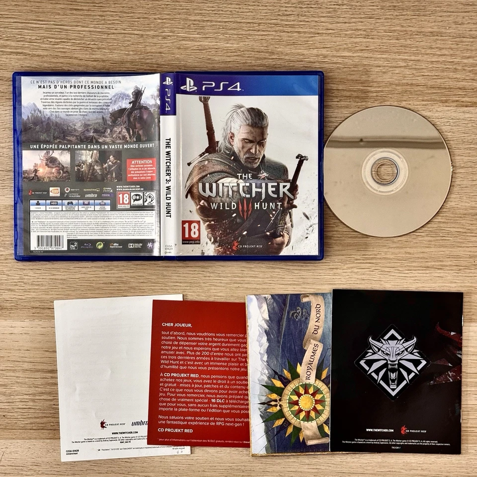 THE WITCHER 3 WILD HUNT GIOCO PS4 PLAYSTATION 4 PS5 MULTILINGUA ITA COME NUOVO - Immagine 3 di 3