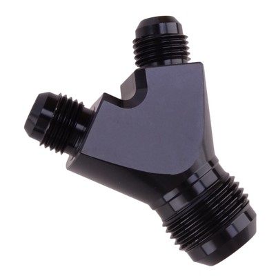 Car 3-Way Y Block Fitting Coupler Adapter Male AN10 10-AN To 2 X AN6 6-AN Hot