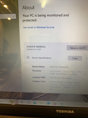 Toshiba Satellite Pro C650 Windows 10 Laptop Schnäppchen Studentencomputer Dual Core