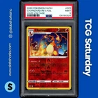 2020 POKEMON SWORD & SHIELD VIVID VOLTAGE #025/185 CHARIZARD REVERSE HOLO PSA 9