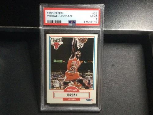 1990 Fleer #26 Michael Jordan Basketball Card PSA 9 Mint