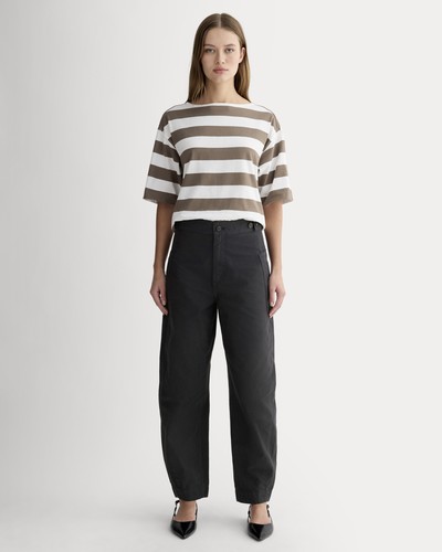 everlane the fatigue barrel pant black size 4 - Picture 1 of 12