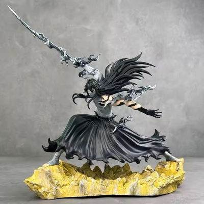 #ad Bleach Ichigo Kurosaki Mugetsu Figure Final Getsuga Tensho 24cm Anime Statue $69.99