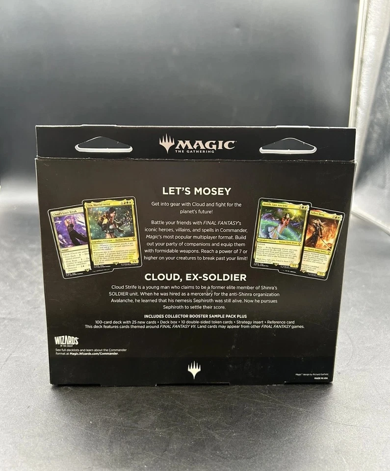Magic the Gathering Final Fantasy VII Commander Deck Limit Break Cloud Sealed - Image 2 of 3