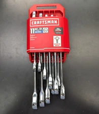NEW Craftsman Metric Ratcheting Combination Wrench Set 11 pc-F Ship