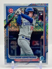 2024 Bowman Chrome Pete Crow-Armstrong RC Mega Box Mojo Chicago Cubs #85