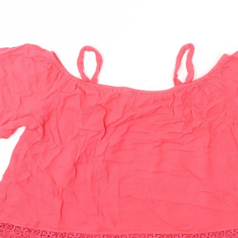 Buffalo by David Bitton Girls Basic Tank Size 12-13 Years UK '' Pink Square Neck image 7