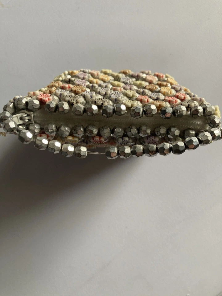 Tiny Beaded Mini Purse Purchased In China 2002 Zipper Top. Toy Or Accessory. - Image 4 of 4