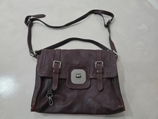Longchamp Brown Leather Messenger Bag