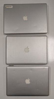3 Lot Apple MacBook Pro A1278 and Powerbook G4 A1095 Laptops Defective As Is