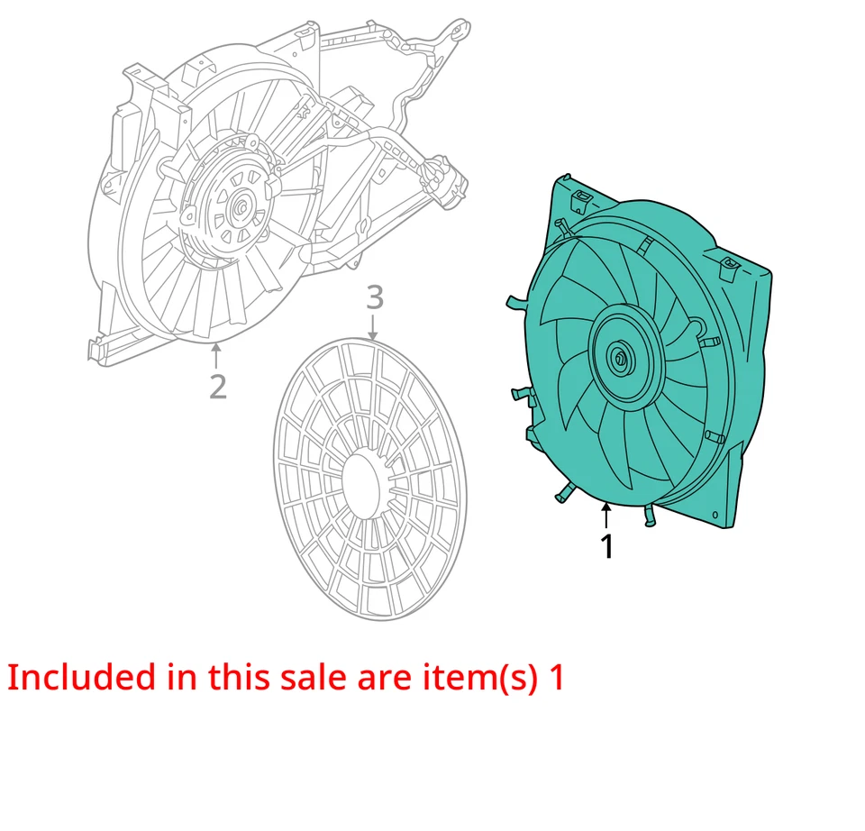 ADEQUADO PARA 2000-2005 SATURN L300 LW300 VENTILADOR ASM ENG COOL 15867598 - NOVO FABRICANTE DE EQUIPAMENTO ORIGINAL 15867598 - Imagem 2 de 3