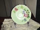 Paragon China Cup & Saucer pale green Multi floral bone England Double Warrant — photo 4