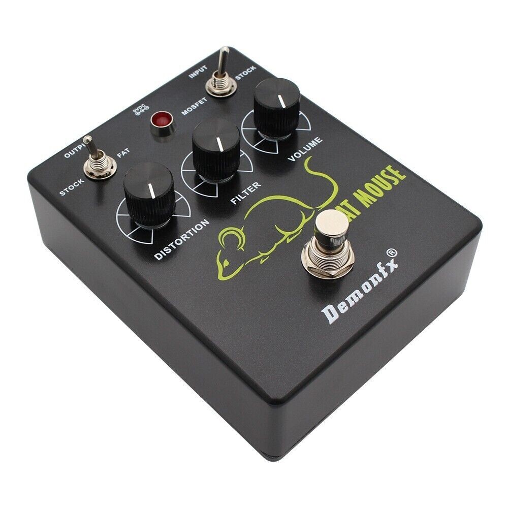 ギター FAT - FATTER - FATTEST Guitar Pedal DemonFx Fat Mouse Distortion Fuzz Electric Guitar Pedal