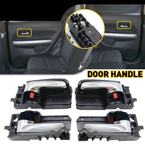 For Toyota Corolla Scion Inside Interior Door Handle Front Rear LH RH Chrome Set