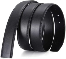 Reversible Belt Strap Replacement Genuine Leather Dress Belt Strap, 30. 32. 35mm