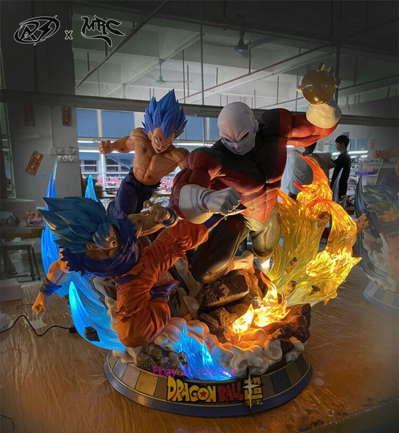 60Cm Mrc Ars Gk Jiren Vs Vegeta Son Goku Dragon Ball Super Action Figure  Limited Edition Luminous Statue Ornaments Model Toy - AliExpress