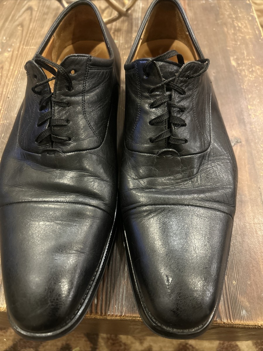 Magnanni Men\'s Black Oxfords
Size 13 Magnanni Milos / Corey Black Toe Cap Oxford Shoes - The  main image 3