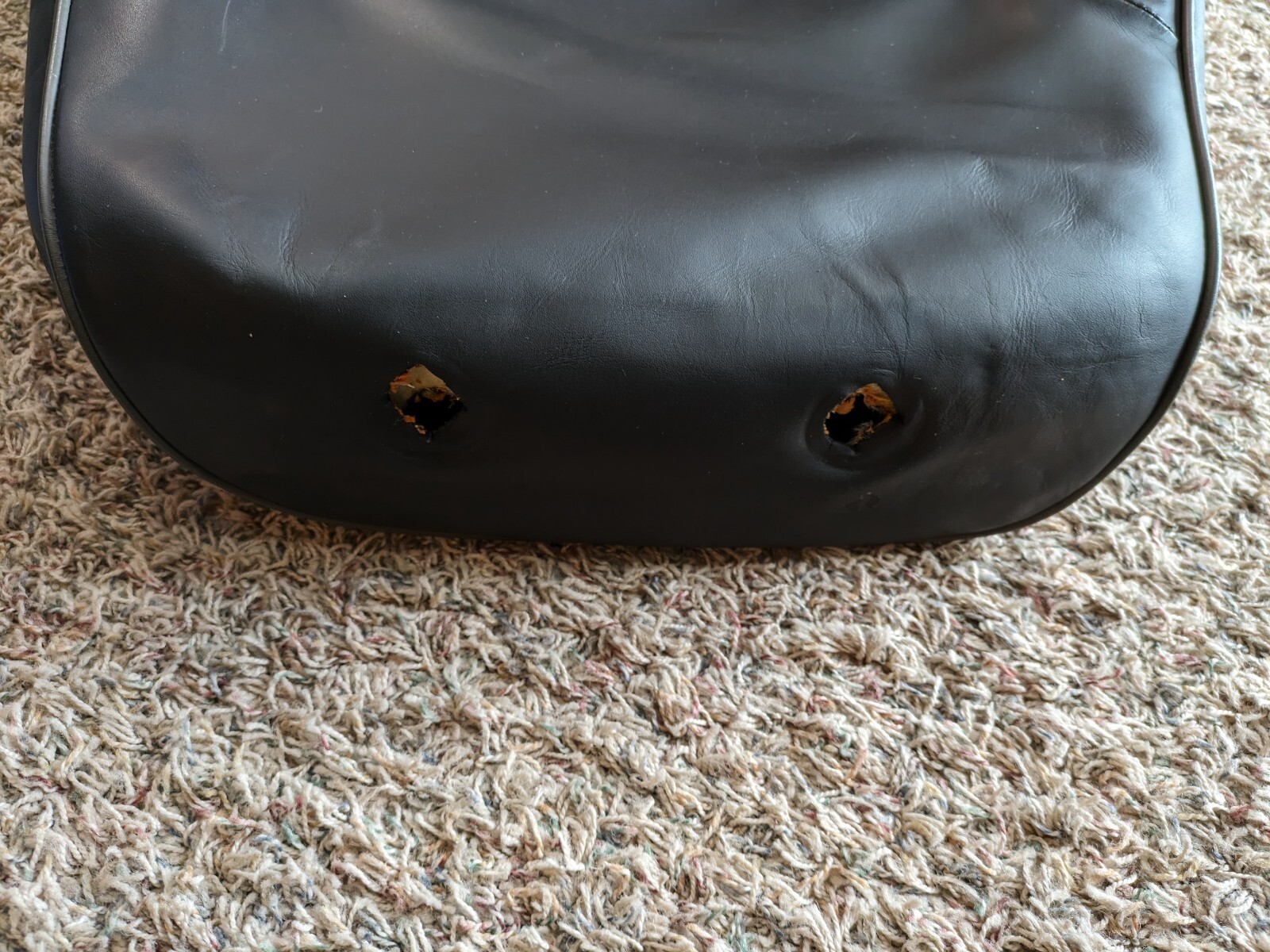 black 10-12 BENTLEY FLYING SPUR front right passenger SEAT upper back CUSHION
