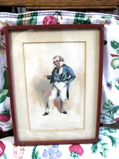 Antique Print "Capt. Cuttle" from "Dombey and Son" a Novel by Dickens*ON SALE**