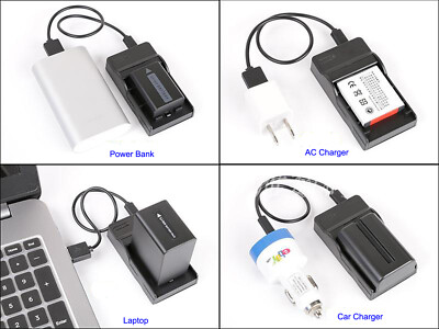 Battery Charger For DB-L50 Sanyo DMX-TH1 DMX-WH1 VPC-FH1 VPC-TH1