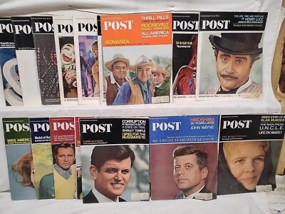 1965 Saturday Evening Post Magazines Lot of 21 make offer for lot any magazines