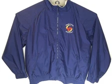 Port Authority Windbreaker Fleece Lined Jacket Men 2XL Zip Pinellas Co Job Corps