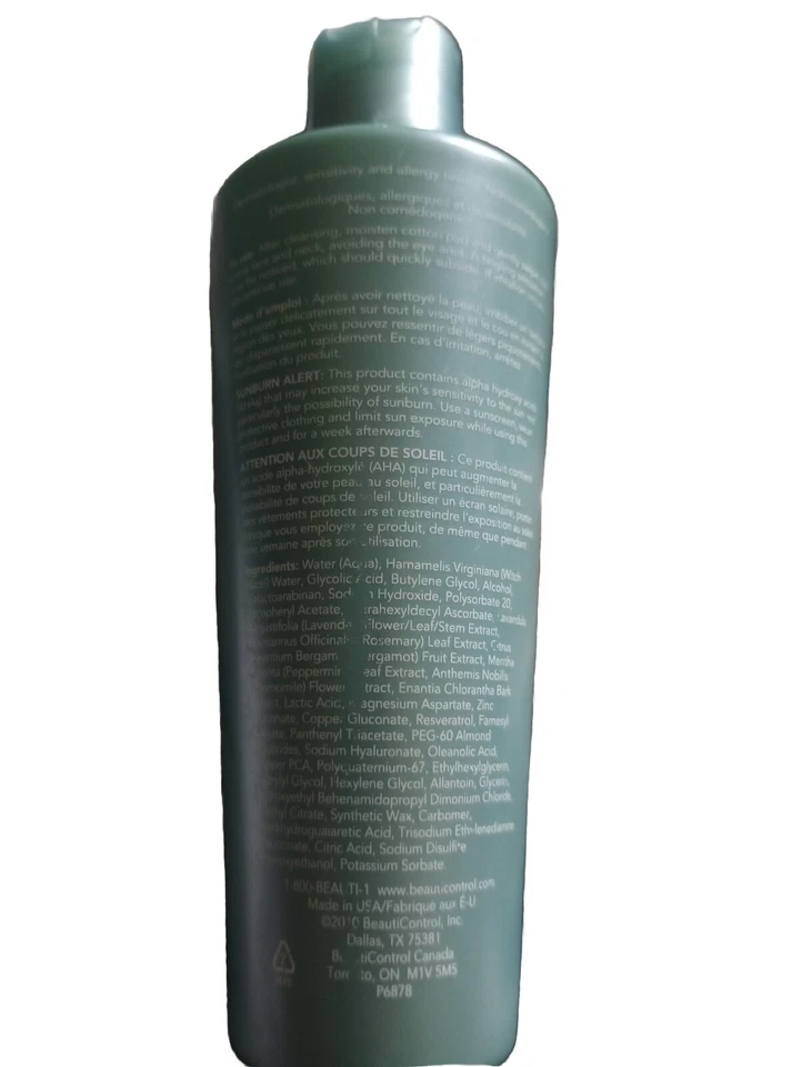 Tónico regenerador spa facial BeautiControl con AHAs 6,7 oz.-Descontinuado Foto 2 de 4