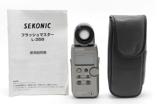 [MINT w/case] SEKONIC L-358 Flash Master Digital Light Meter From JAPAN