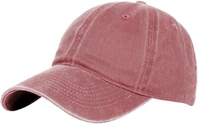 Glamorstar – Berretto Baseball Unisex In Cotone Lavato – Regolabile Con Fibbia – Tinta Unita