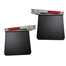 2.5“ Mud Flap Hangers & Semi Truck Trailer HD Mud Flap 24"x30"Stainless Steel