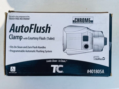 Technical Concepts #401805A CHROME Auto Flush Clamp-On Toilet Flushing System