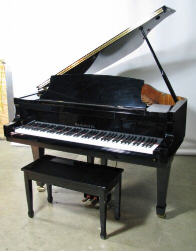 Knabe Baby Grand Piano Model KN-520; Gloss Black With Bench; Exceptionally Clean - Picture 1 of 12