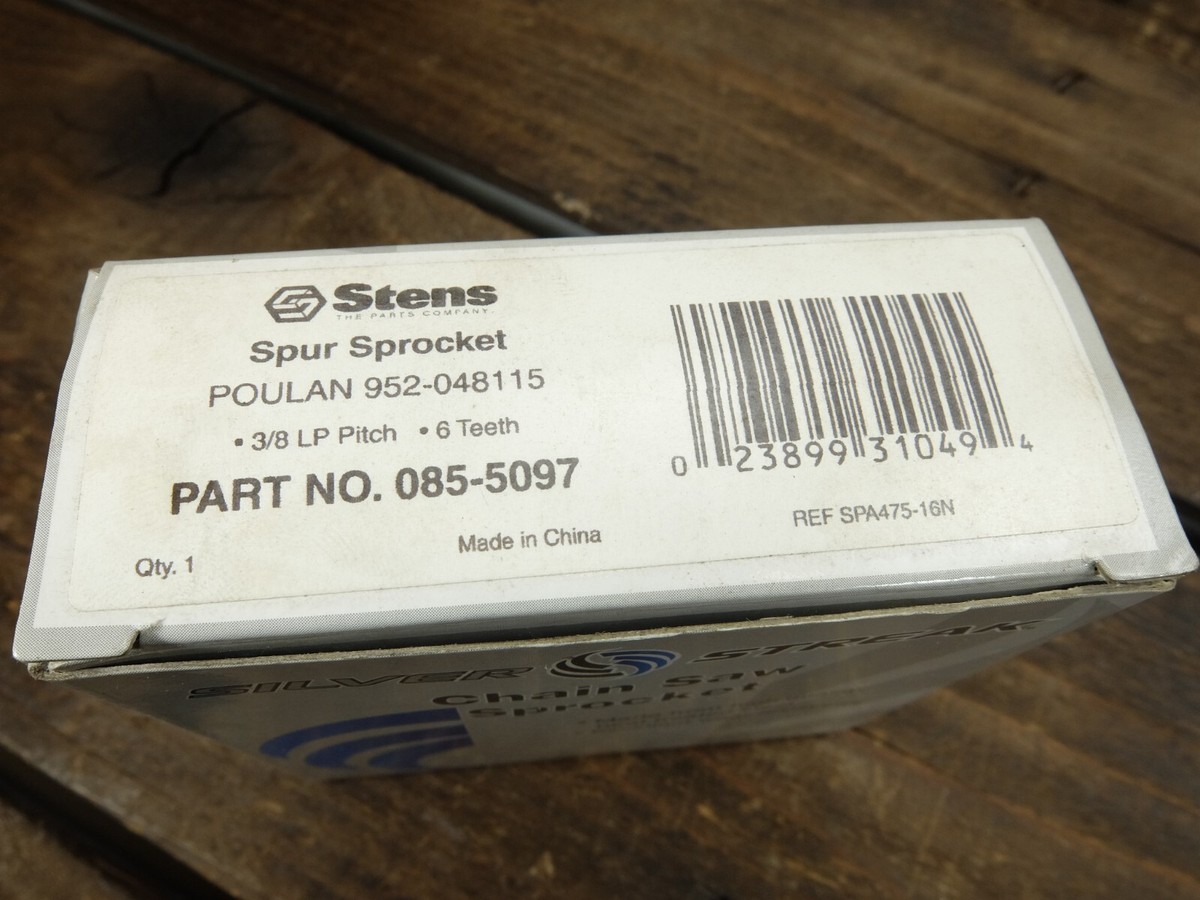 3️⃣ Stens 085-5097 Clutch Drum Sprocket Spur 6 Teeth 3/8
