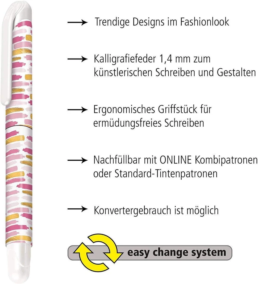 ONLINE Füller Best Writer College 2 Pink Brush - Bild 2 von 2