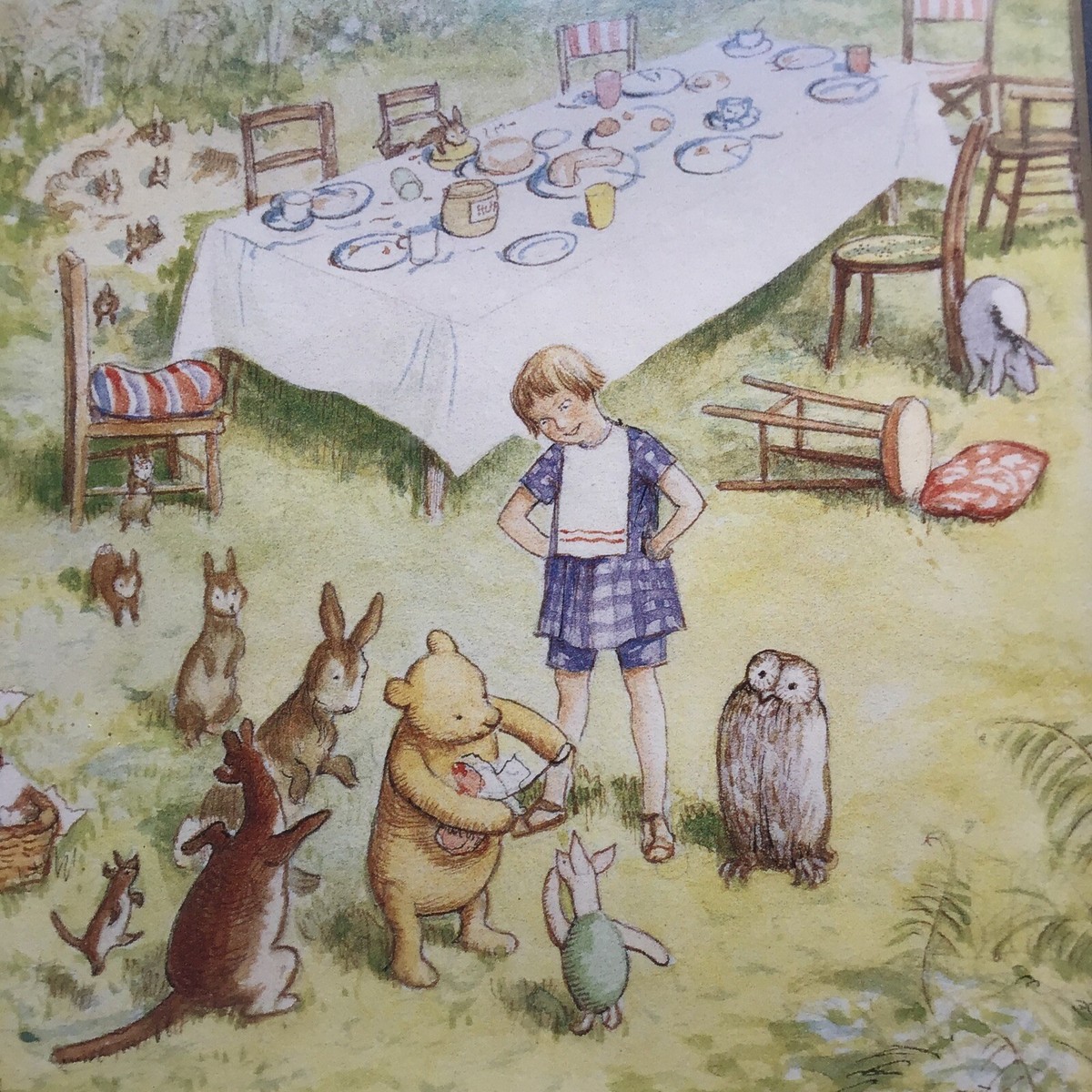 Disney Winnie The Pooh Framed Picture Wall Art Seasons Print