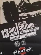 original Hockenheim Ring Renn PLAKAT 1969 POSTER SOLITUDE Porsche Lotus Ford 