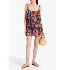 STELLA MCCARTNEY**Tiered Cotton Floral Dress Coverup**Small $610