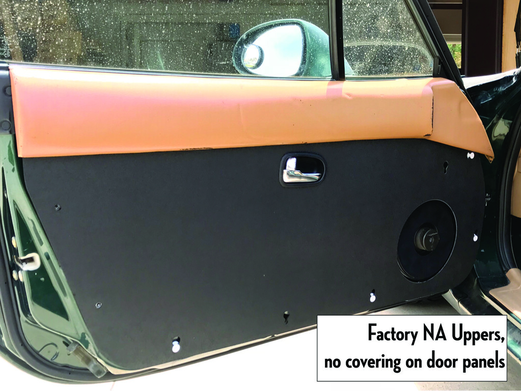 Mazda Miata NB Forever Door Panels; flat panel conversion door