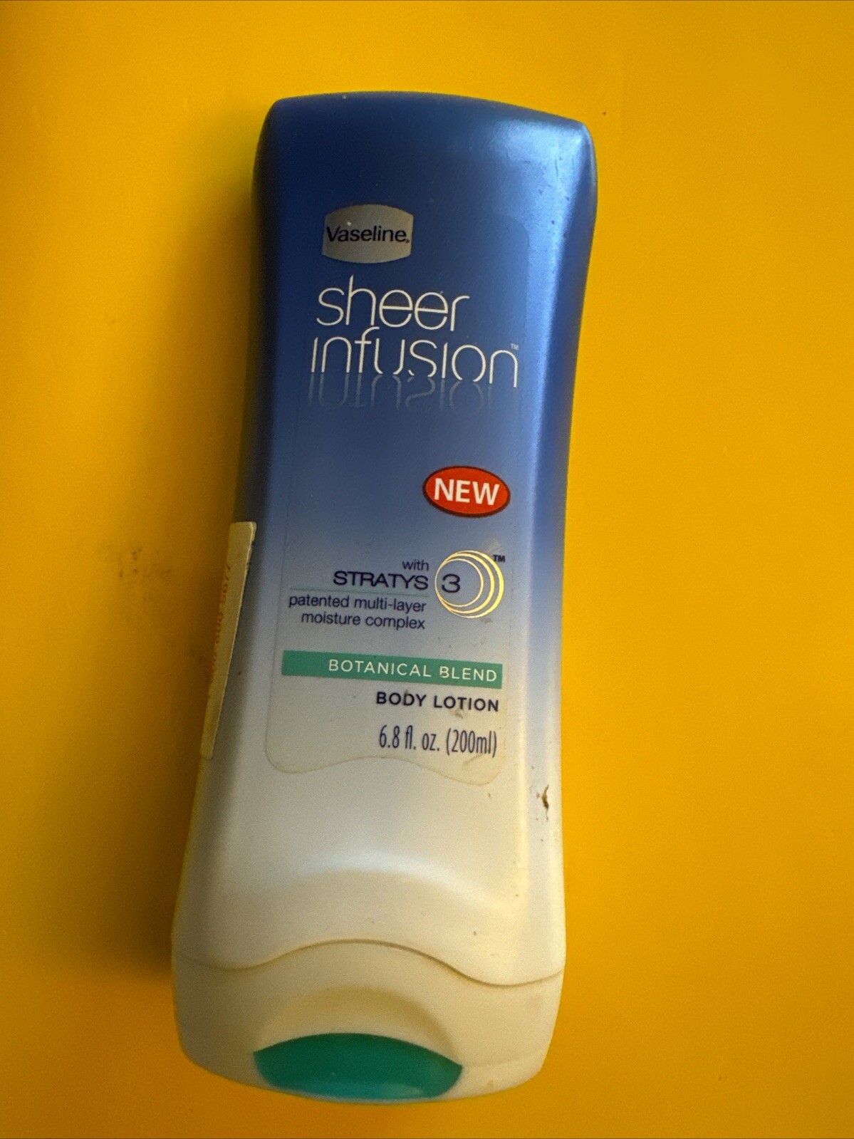 LOCIÓN CORPORAL VASELINA INFUSIÓN TRANSPARENTE MEZCLA BOTÁNICA 6,8 OZ ETIQUETAS DE PRECIO RARAS DIFÍCIL DE ENCONTRAR