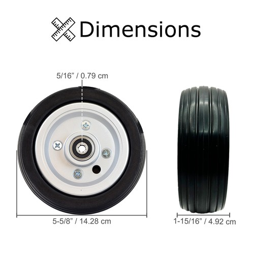 6"x2" Rear Caster Wheel Assembly for Jazzy Select & Select Elite Power Chairs - 第 7/10 張圖片