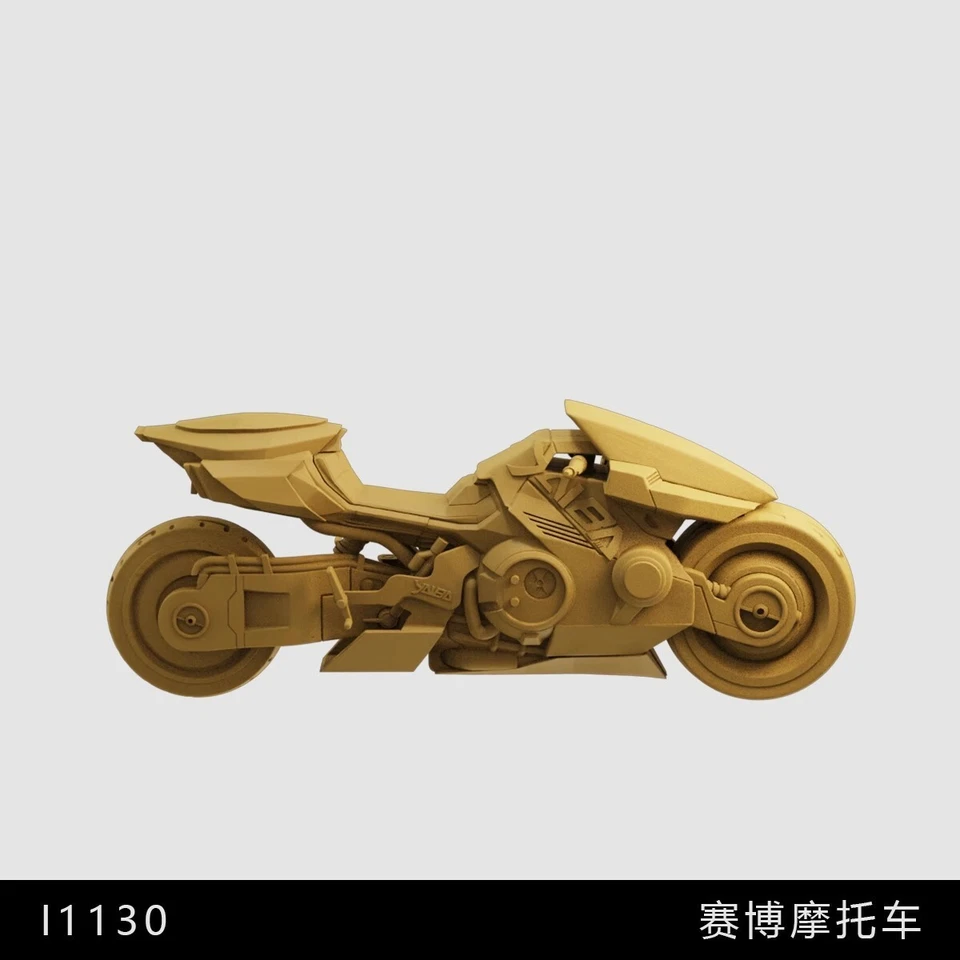 1/35 1/43 1/64 Plata Mano Cibernética Mujer Motocicleta Miniatura Prop Juguete Modelo Foto 4 de 4