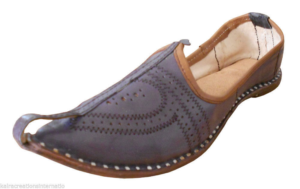 Hombres Zapatos Tradicionales Hechos a Mano Cuero Alpargatas Chanclas Marrón ...