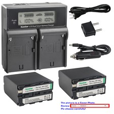 Kastar Battery Dual Fast Charger for NP-F990 VL600 YN300 LED Video Light